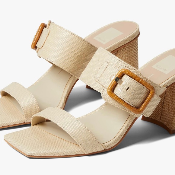 Dolce Vita Posy Heels in Natural Rafia Size 9.5 - Picture 4 of 16
